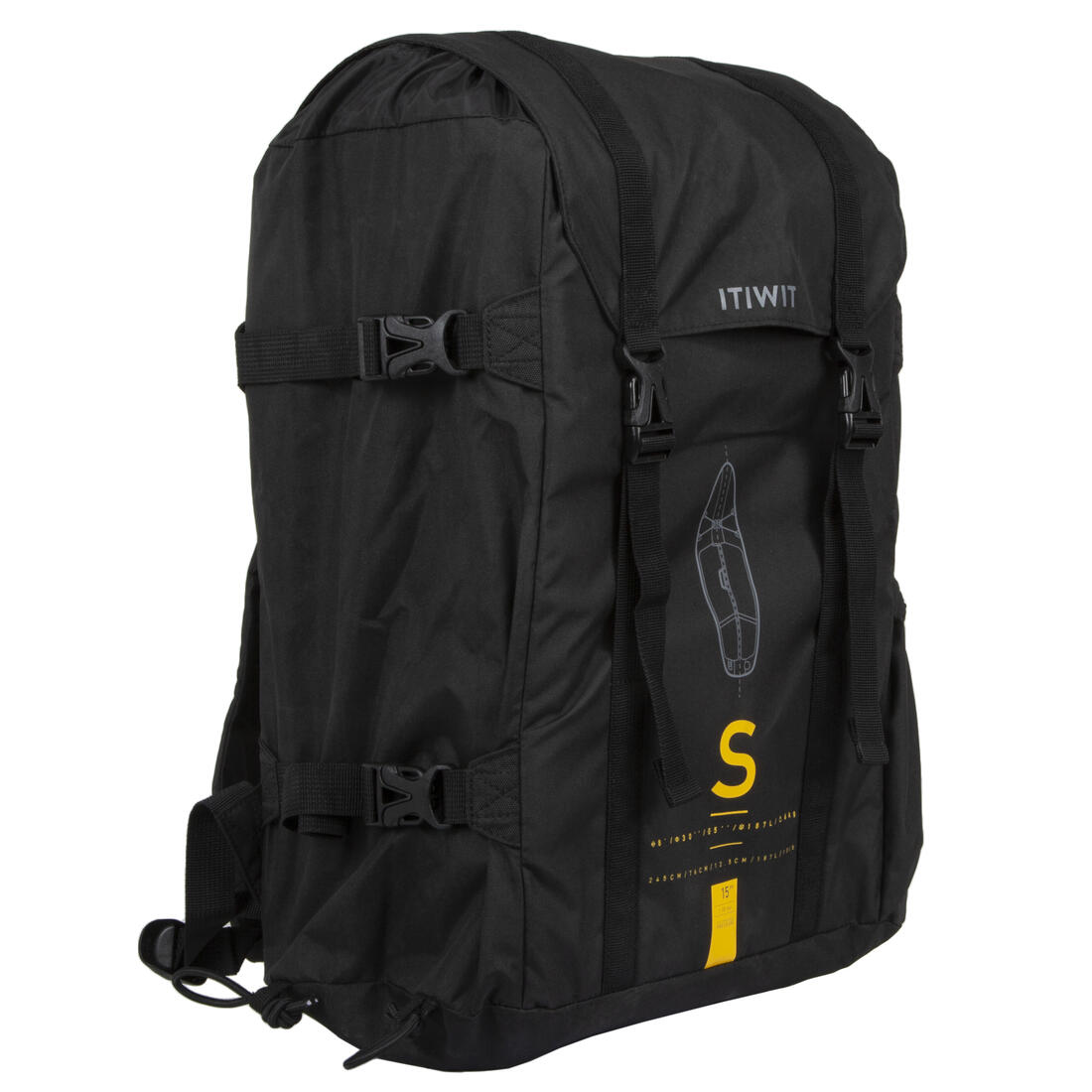 ITIWIT (イティウィ) サップ・SUP インフレータブル COMPACT 100 S - イエロー