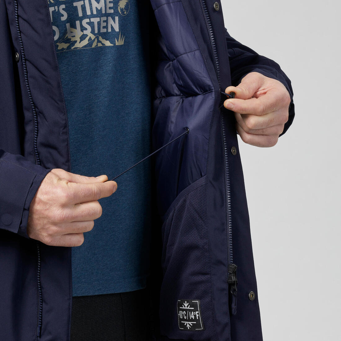 QUECHUA (ケシュア) 登山・ハイキング メンズ フリースベスト ウォーム MH500