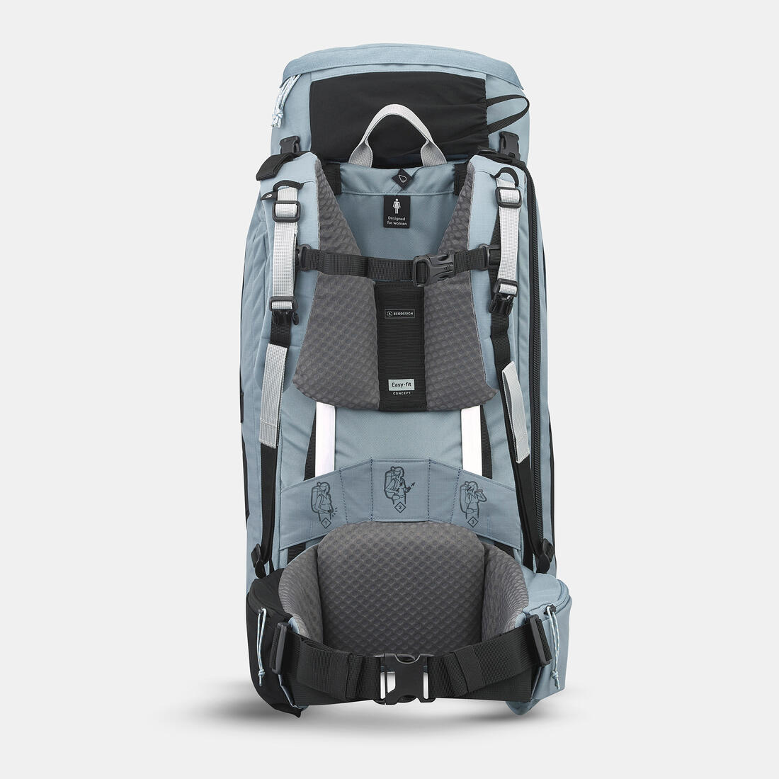 FORCLAZ(フォルクラ)トレッキング リュック・ザック TRAVEL 500 50 L スーツケースオープニング レディース
