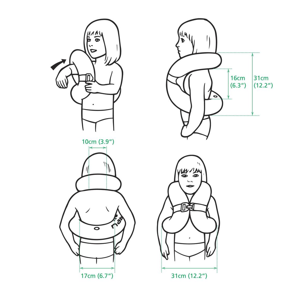 NABAIJI(ナバイジ) 水泳 スイムネックベスト 18~30kg キッズ