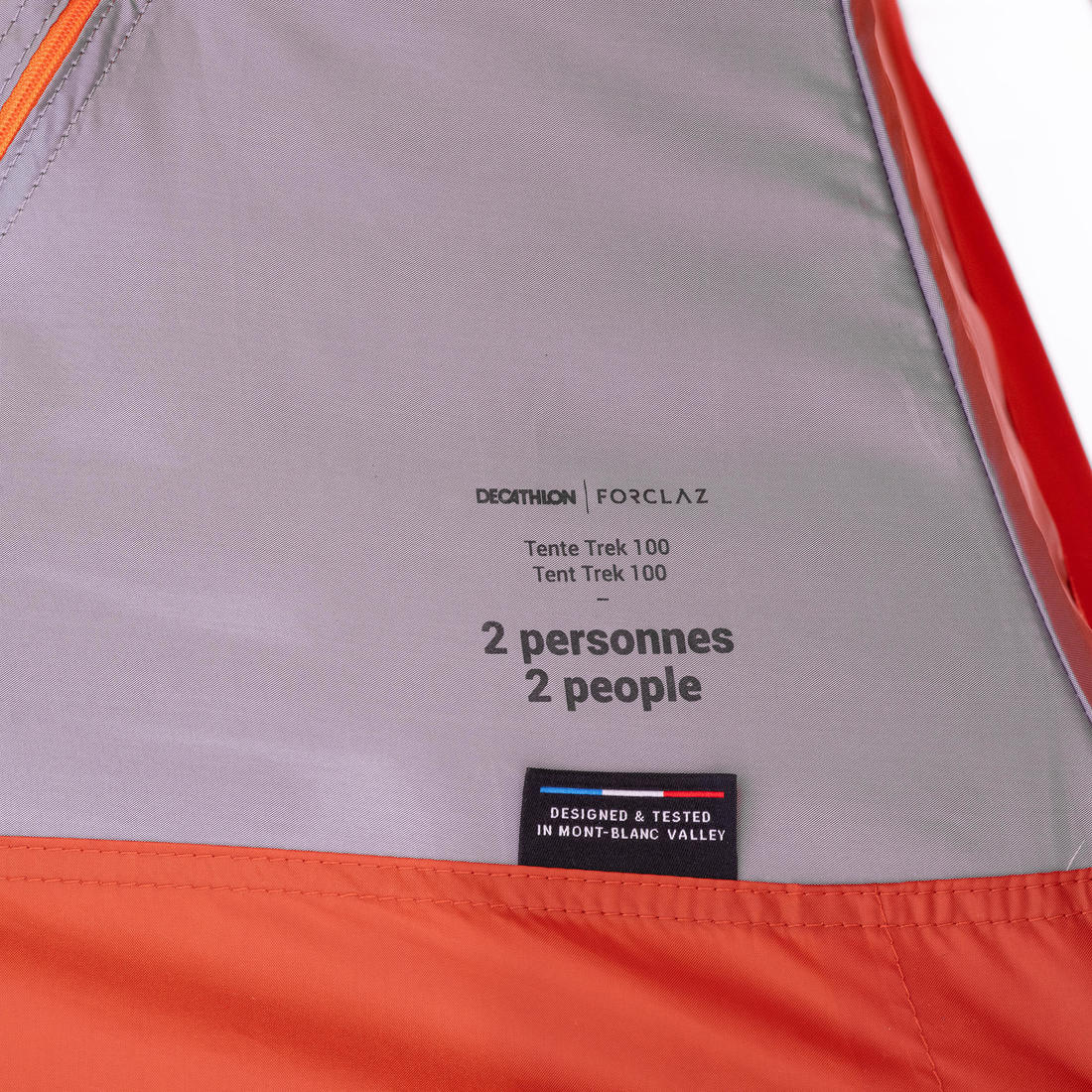 FORCLAZ (フォルクラ) キャンプ・トレッキング・登山用テント 3シーズン用 自立式 TREK 100 - 2人用