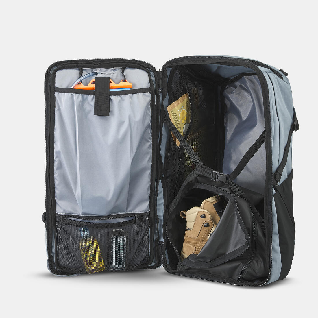 FORCLAZ(フォルクラ)トレッキング リュック・ザック TRAVEL 500 50 L スーツケースオープニング レディース