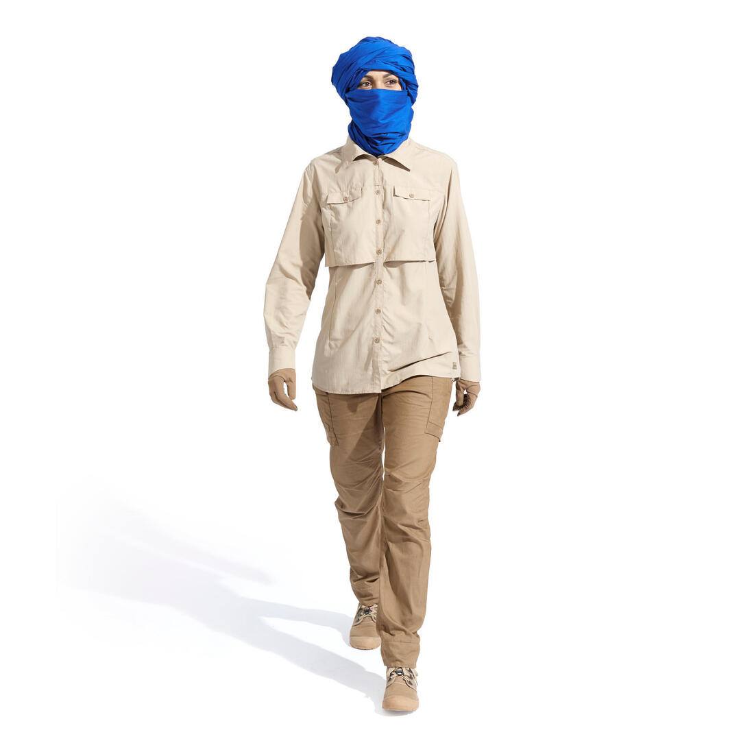 FORCLAZ (フォルクラ) デザート・砂漠 トレッキング レディース 長袖シャツ UVカット Travel 900