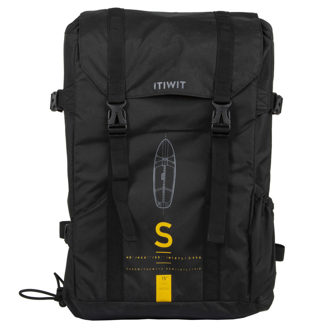 ITIWIT (イティウィ) サップ・SUP インフレータブル COMPACT 100 S - イエロー