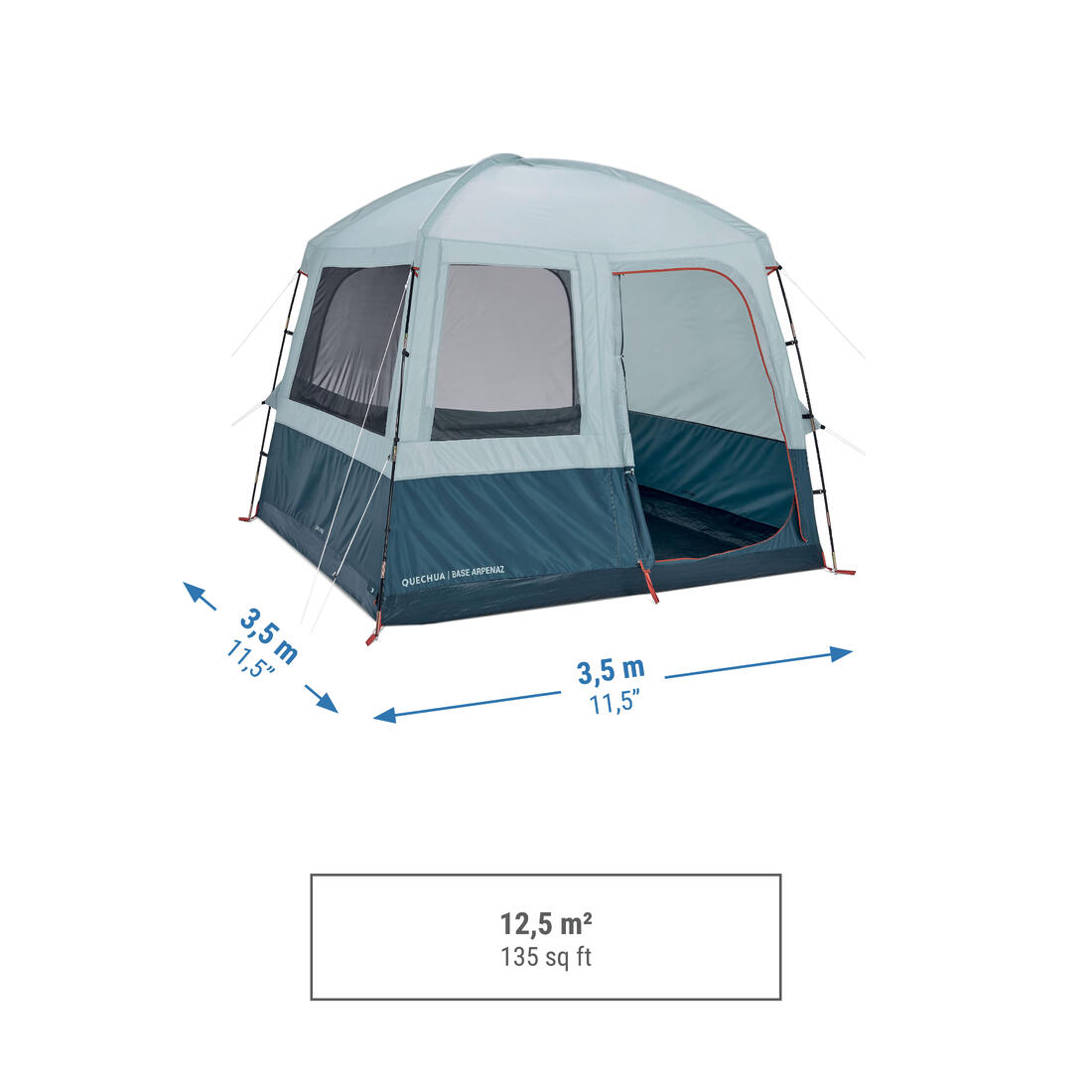 QUECHUA (ケシュア) キャンプ リビングシェルター ARPENAZ BASE M - 6人用