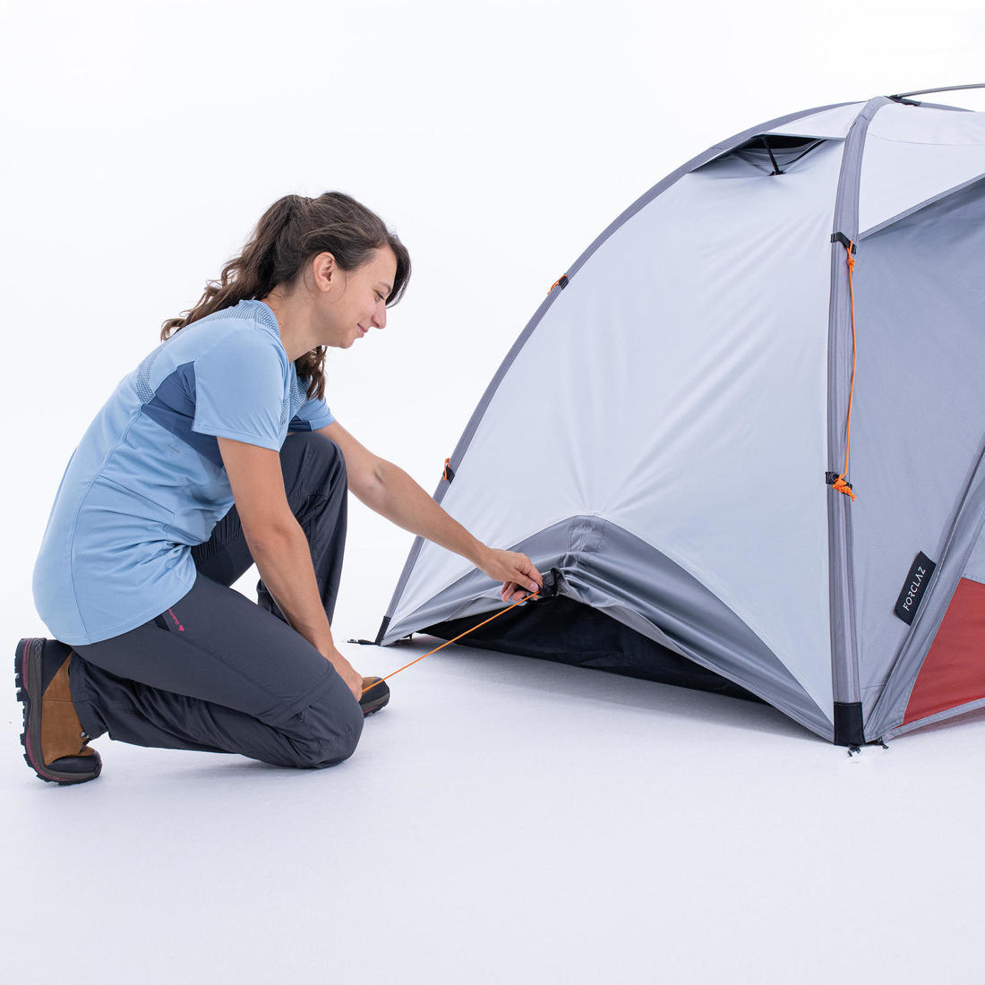 FORCLAZ (フォルクラ) キャンプ・トレッキング・登山用テント 3シーズン用 自立式 ドーム型 TREK 500 FRESH&BLACK 2人用