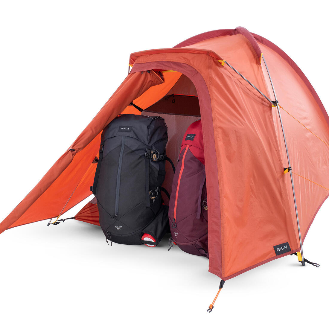 FORCLAZ (フォルクラ) キャンプ・トレッキング・登山用テント 3シーズン用 自立式 TREK 100 - 2人用