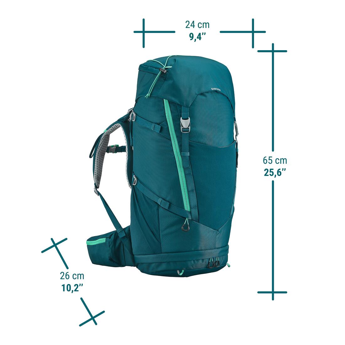 QUECHUA(ケシュア)キッズ ハイキング/トレッキング バックパック MH500 40+10 L