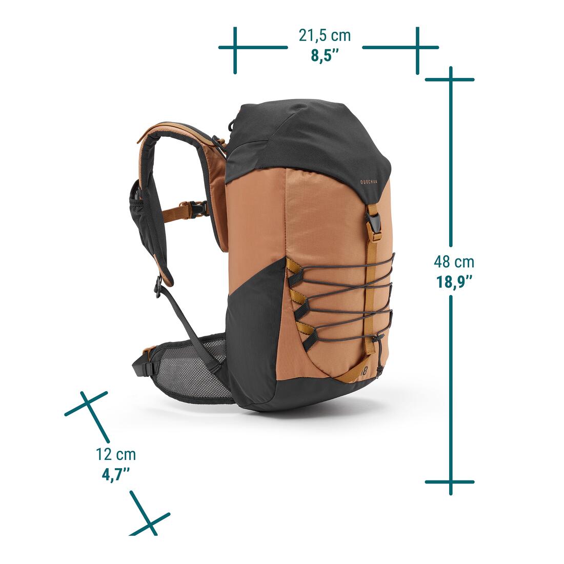 QUECHUA (ケシュア) 登山・ハイキング キッズ バックパック 7~15歳 MH500 18L