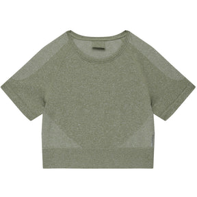 DOMYOS(ドミオス) フィットネス シームレス クロップド Tシャツ レディース