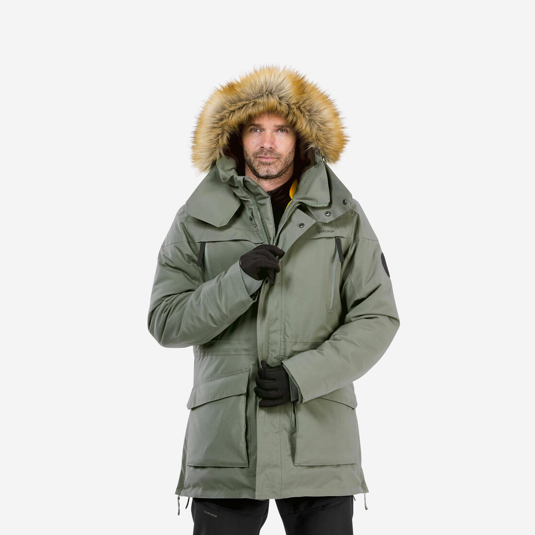 QUECHUA（ケシュア）登山・スノーハイキング メンズ ウィンターパーカー 防水 - SH500 Ultra-Warm -20°C