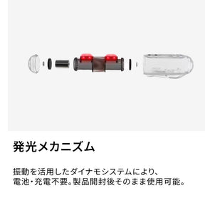 KIPRUN(キプラン) ランニング用 フラッシュライト/モーションライト (電池・充電不要)