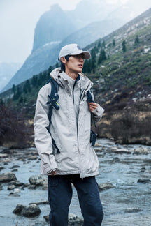 QUECHUA (ケシュア) メンズ3WAY トラベル トレッキング 防水ジャケット - TRAVEL 100 0°C - CN