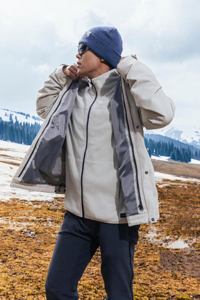 QUECHUA (ケシュア) メンズ3WAY トラベル トレッキング 防水ジャケット - TRAVEL 100 0°C - CN