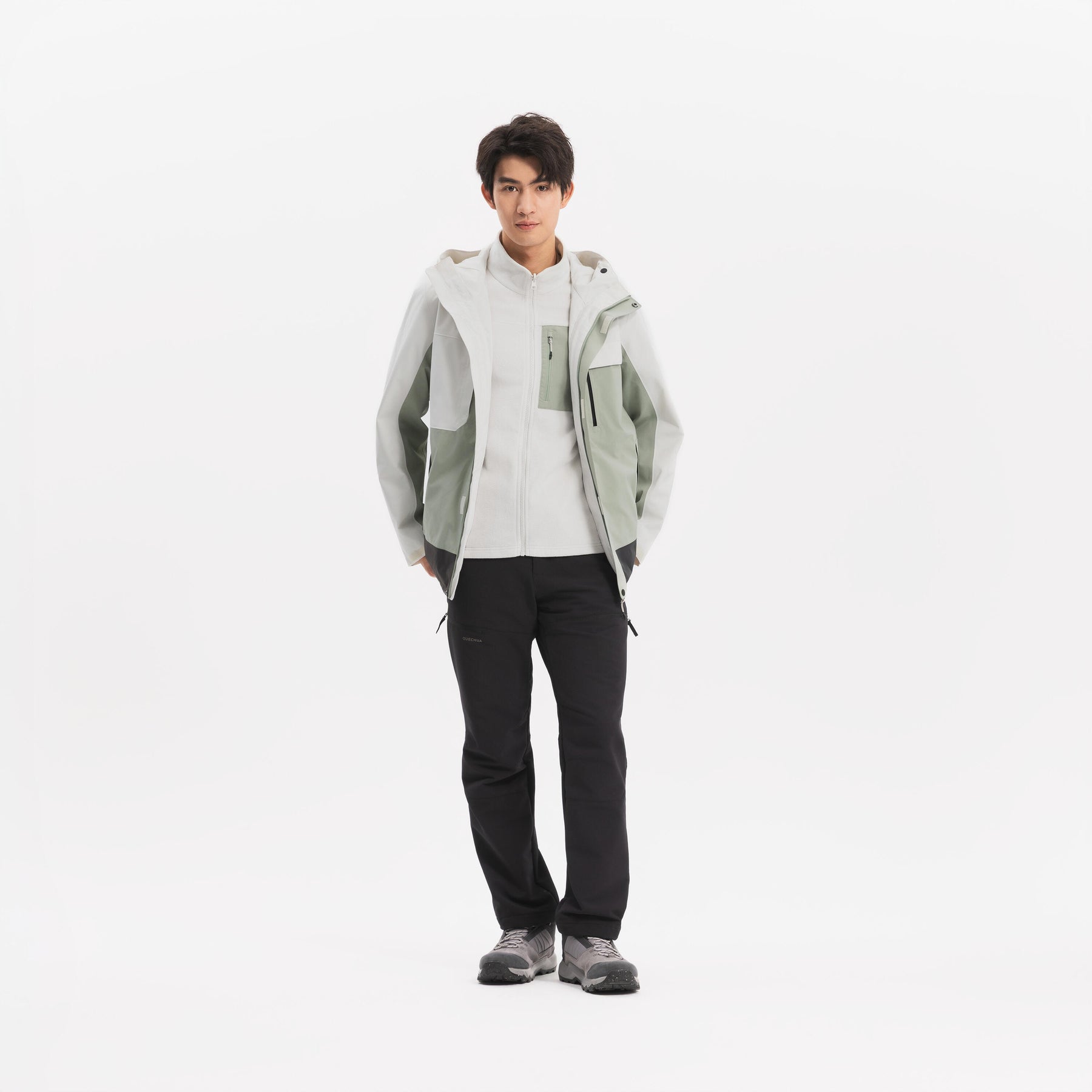 QUECHUA (ケシュア) 登山・ハイキング メンズ ウォーム ジャケット 3WAY NH500