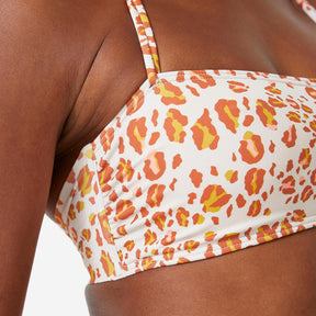 OLAIAN (オライアン) サーフィン レディース バンドゥ ビキニトップ レオパード柄 Laura Graou