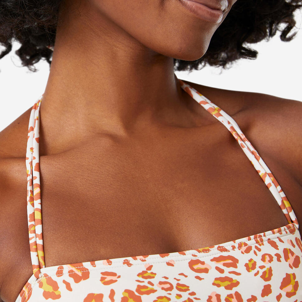 OLAIAN (オライアン) サーフィン レディース バンドゥ ビキニトップ レオパード柄 Laura Graou