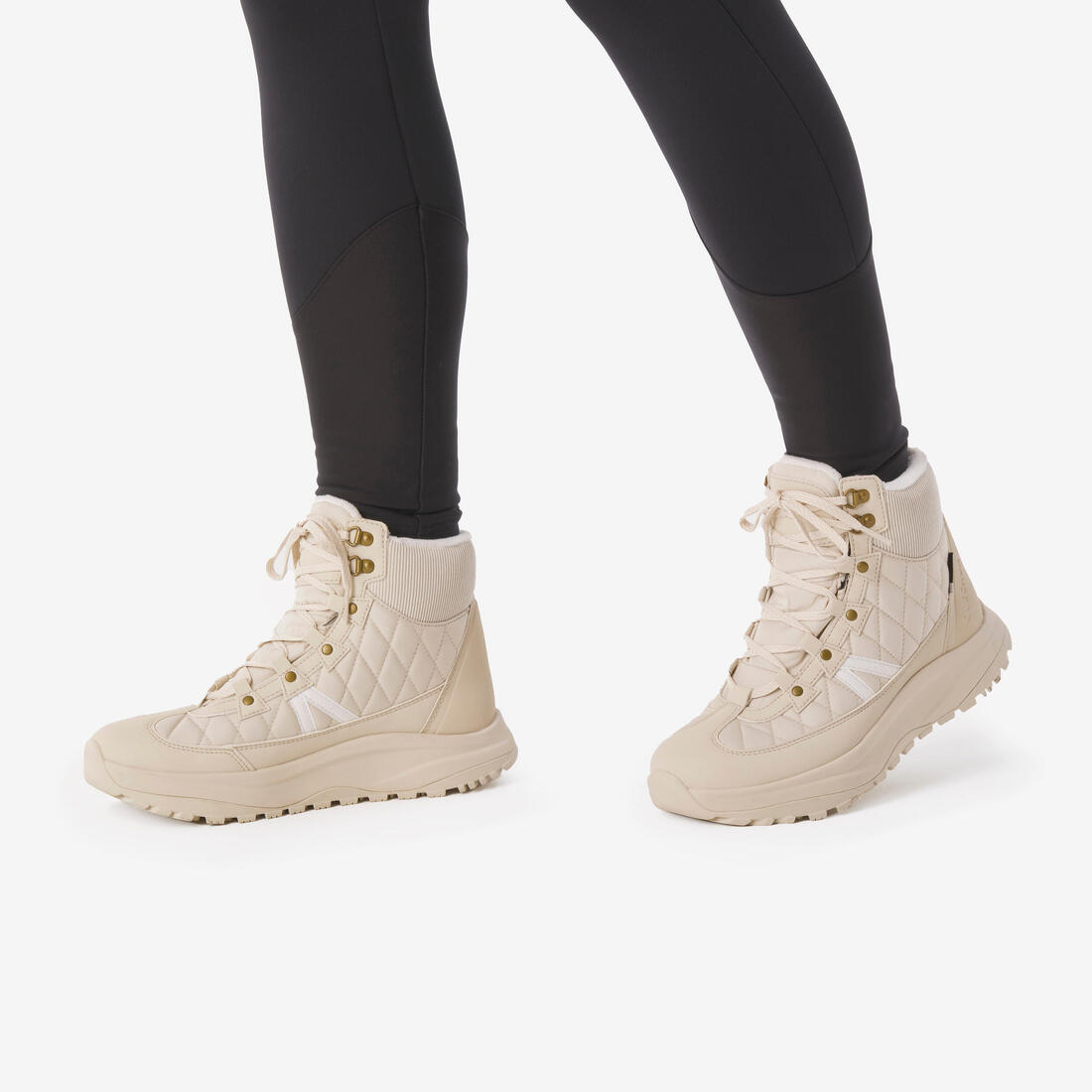 QUECHUA (ケシュア) 登山・スノーハイキング レディース ブーツ ウォーム 防水 ミッドカット NH500