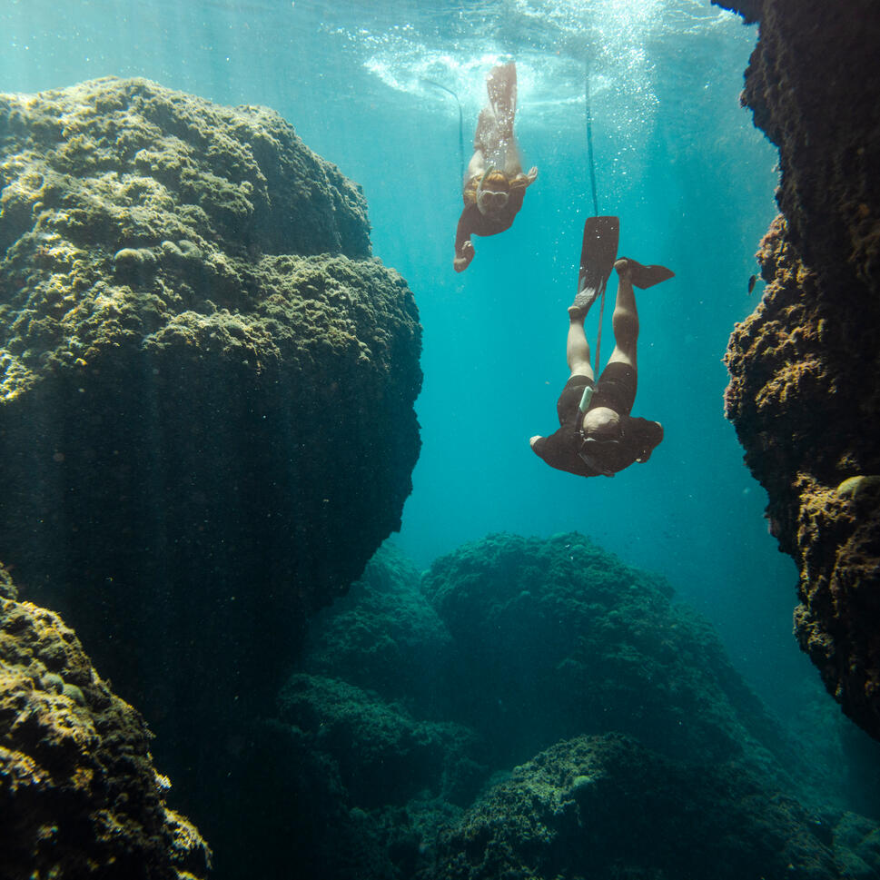 DECATHLON (デカトロン) ダイビング・シュノーケリング シュノーケル DRY TOP バルブシステム 100