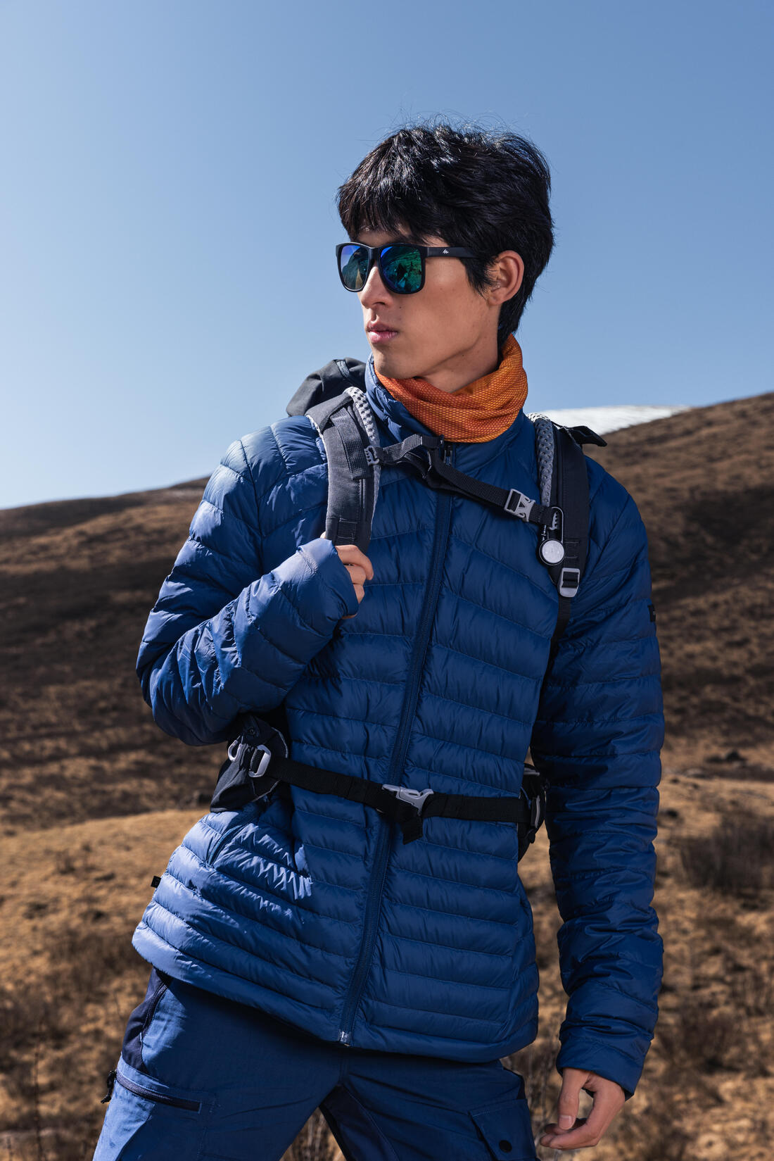 FORCLAZ（フォルクラ）登山・トレッキング ダウン TREK 100 (フード無し)
