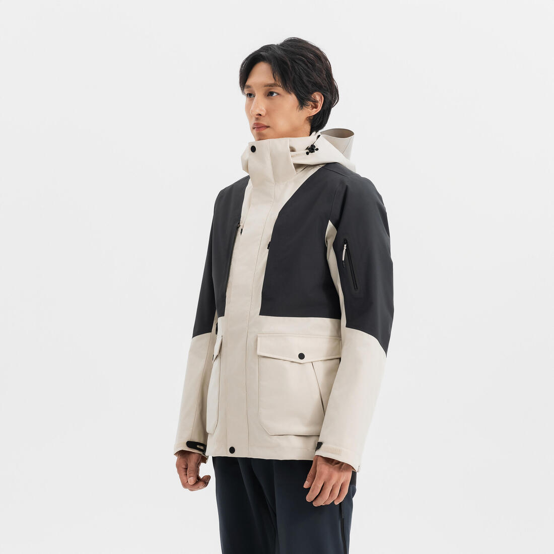 FORCLAZ (フォルクラ) 登山・トレッキング ダウンジャケット 3WAY TRAVEL 500 メンズ