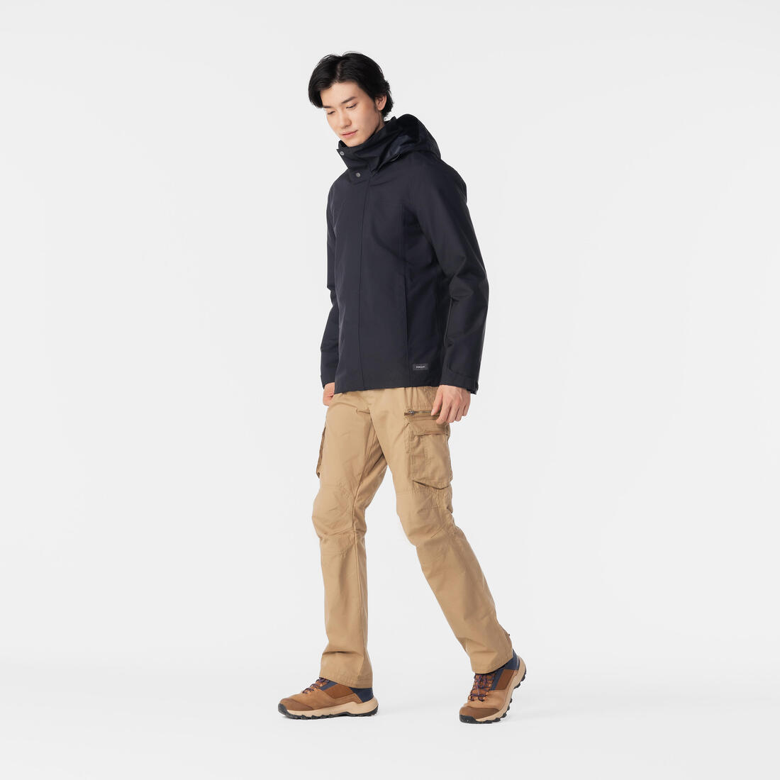 QUECHUA (ケシュア) メンズ3WAY トラベル トレッキング 防水ジャケット - TRAVEL 100 0°C - CN