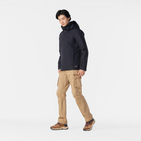 QUECHUA (ケシュア) メンズ3WAY トラベル トレッキング 防水ジャケット - TRAVEL 100 0°C - CN