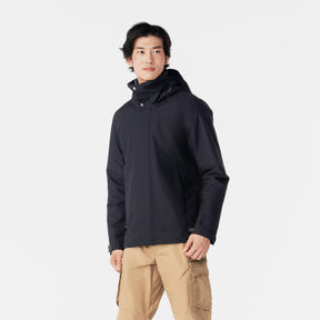 QUECHUA (ケシュア) メンズ3WAY トラベル トレッキング 防水ジャケット - TRAVEL 100 0°C - CN