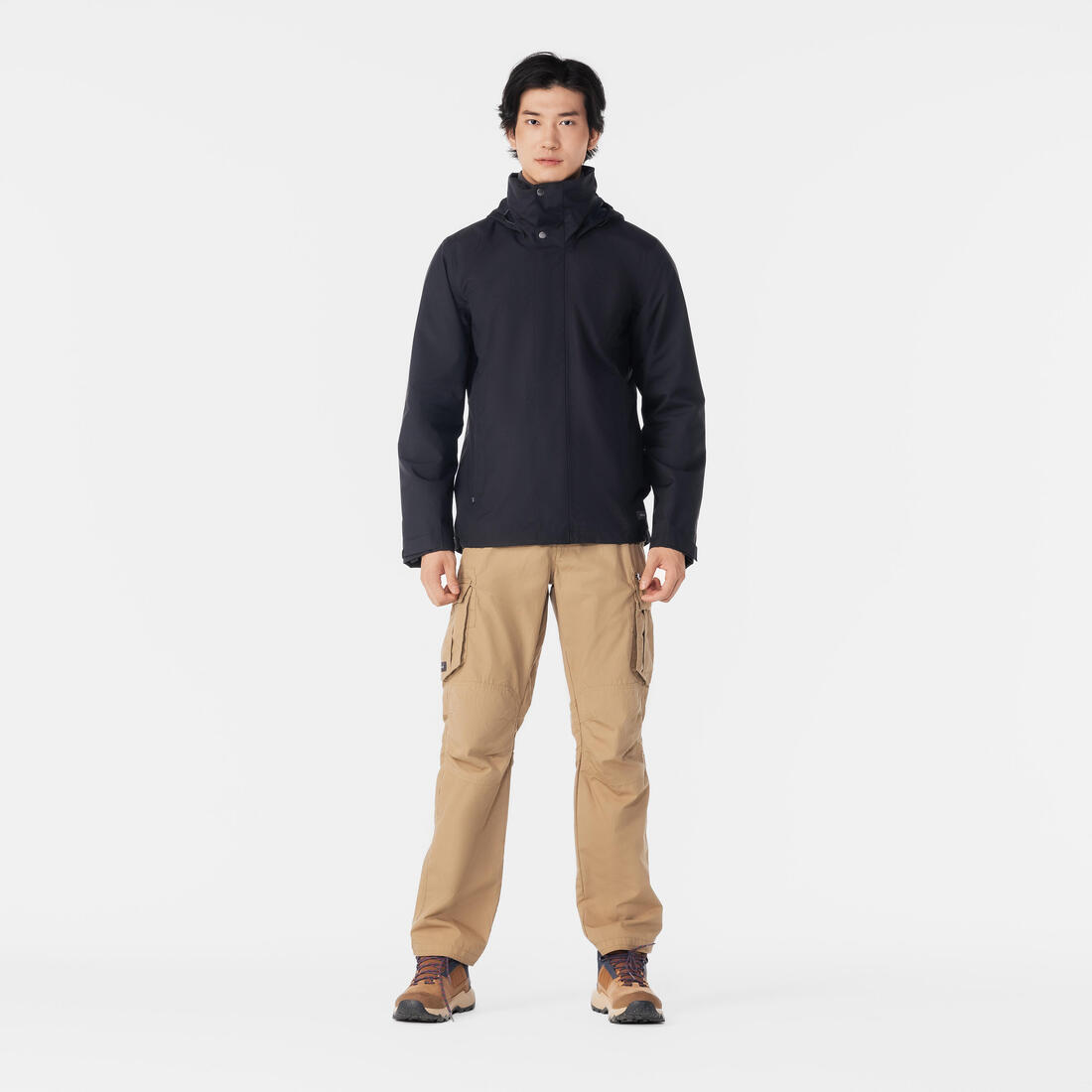 QUECHUA (ケシュア) メンズ3WAY トラベル トレッキング 防水ジャケット - TRAVEL 100 0°C - CN