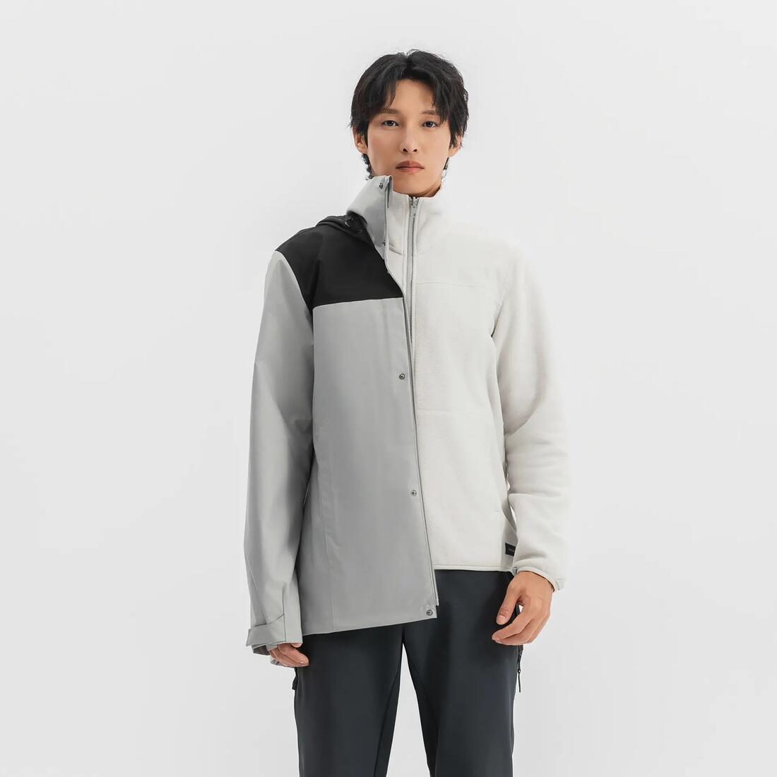 QUECHUA (ケシュア) メンズ3WAY トラベル トレッキング 防水ジャケット - TRAVEL 100 0°C - CN