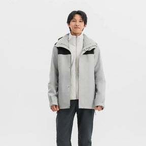 QUECHUA (ケシュア) メンズ3WAY トラベル トレッキング 防水ジャケット - TRAVEL 100 0°C - CN