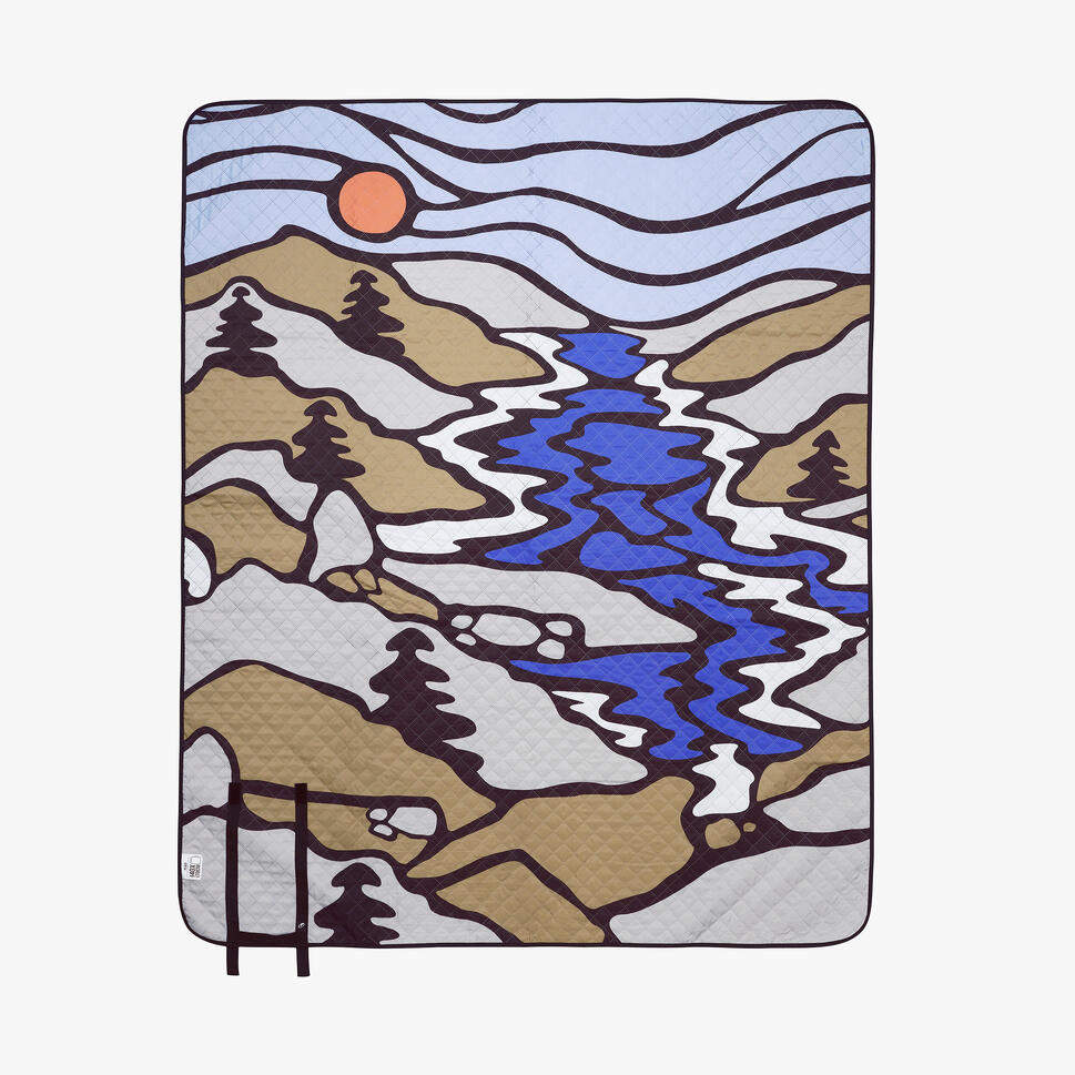 QUECHUA (ケシュア) キャンプ・ピクニック ブランケット 快適 170 x 140cm