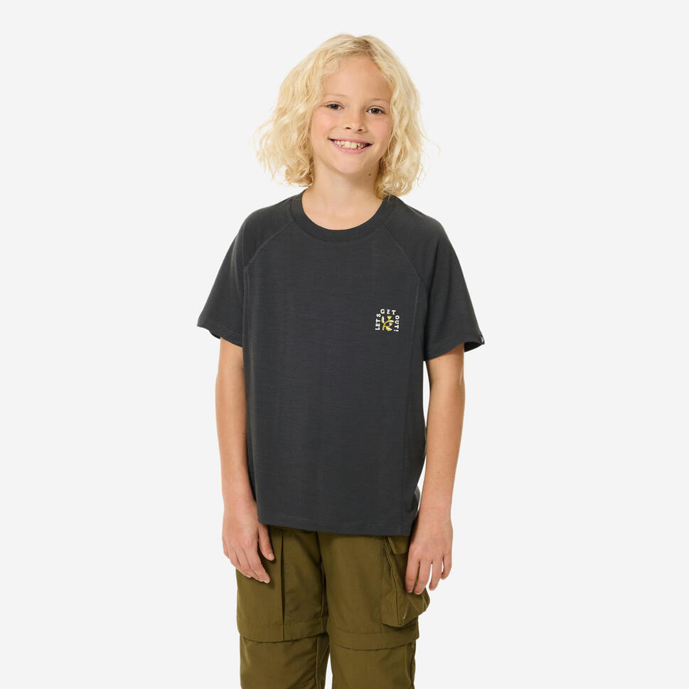 QUECHUA (ケシュア) 登山・ハイキング キッズ（7～15歳）Tシャツ メリノ MH900