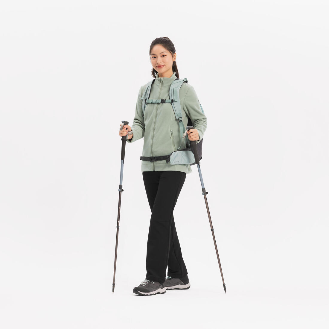 QUECHUA（ケシュア）登山・ハイキング フリース フルジップ MH 100 - レディース