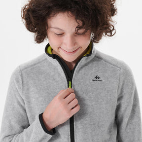 QUECHUA (ケシュア) 登山・スノーハイキング キッズ (7～15歳) フリースジャケット MH100 フルジップ