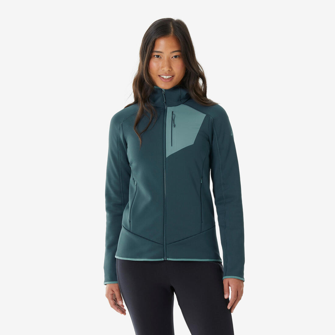 QUECHUA (ケシュア) 登山 ハイキング レディース フリース フルファスナー MH500