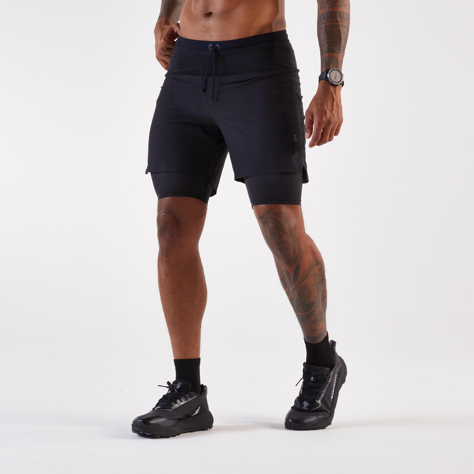 KIPRUN (キプラン) トレイルランニング メンズ ショートパンツ 長距離 2Way Run Ultra 900