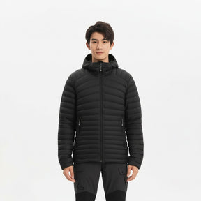 FORCLAZ（フォルクラ）登山・トレッキング フード付き ダウンジャケット TREK 100 メンズ