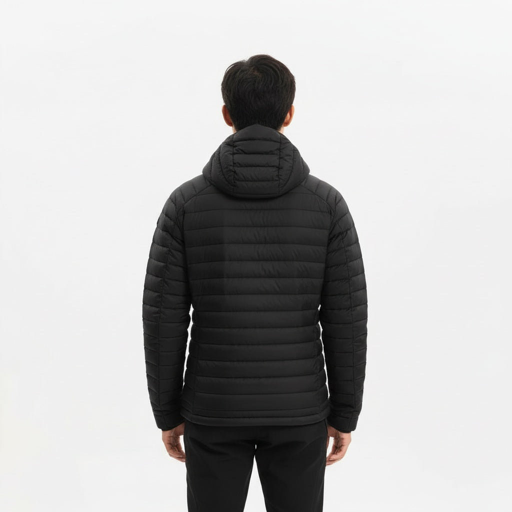 FORCLAZ（フォルクラ）登山・トレッキング フード付き ダウンジャケット TREK 100 メンズ