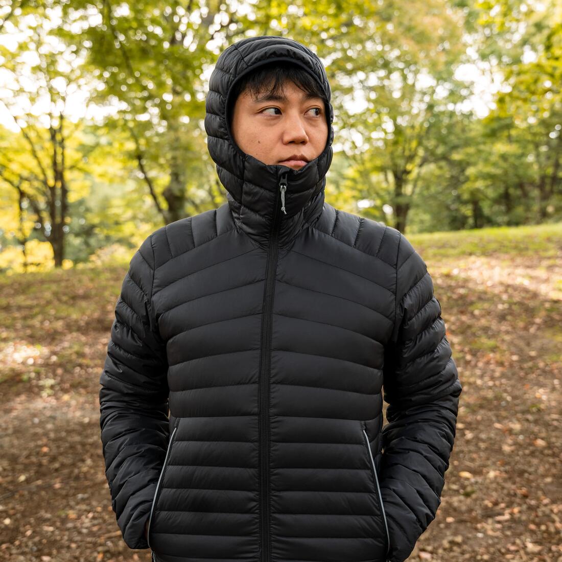 FORCLAZ（フォルクラ）登山・トレッキング フード付き ダウン