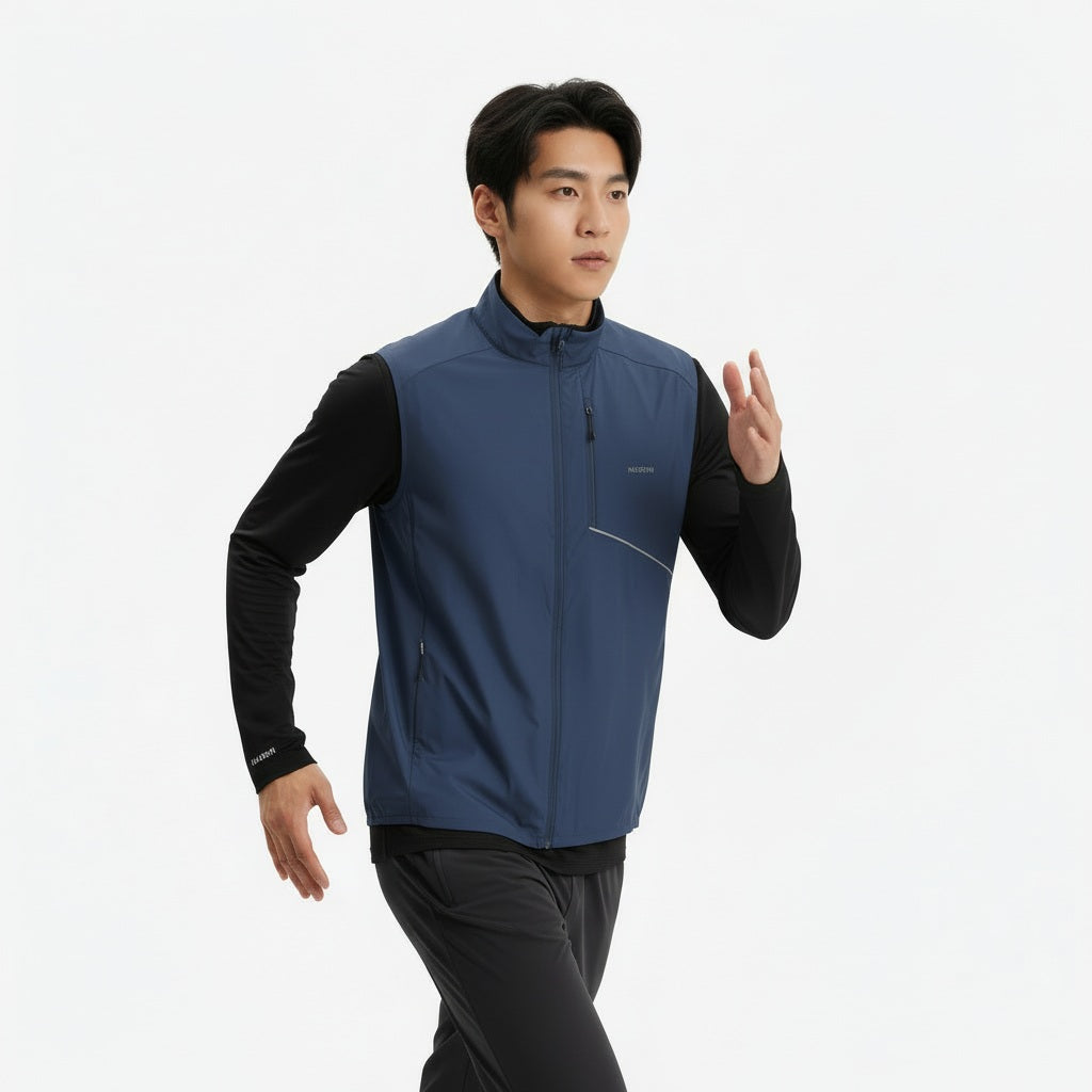 KIPRUN (キプラン) ランニング メンズ 防風ノースリーブジャケット Run 500