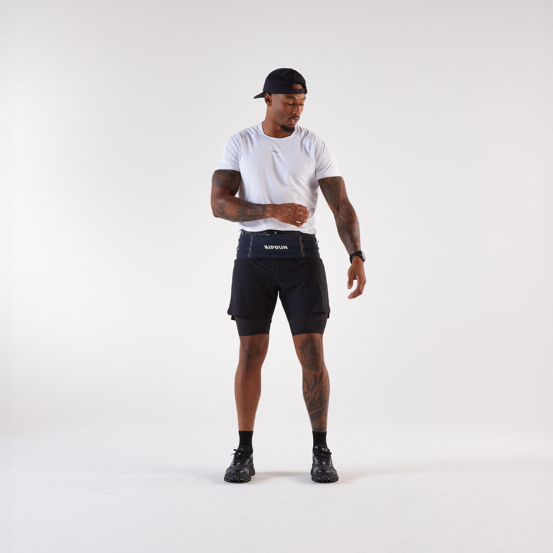 EVADICT (エバディクト) トレイルランニング ハイドレーションベルト ポールホルダー 防水 スマートフォンポケット付き