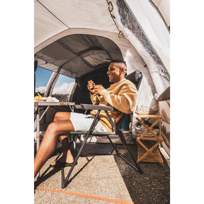 QUECHUA (ケシュア) キャンプ アームチェア 快適 折りたたみ式 リクライニング