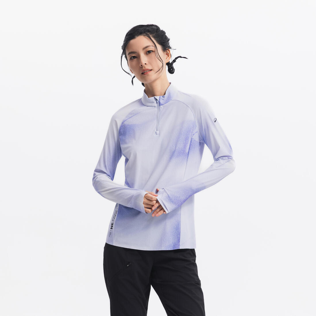 QUECHUA (ケシュア) 登山・ハイキング レディース 長袖Tシャツ UVカット