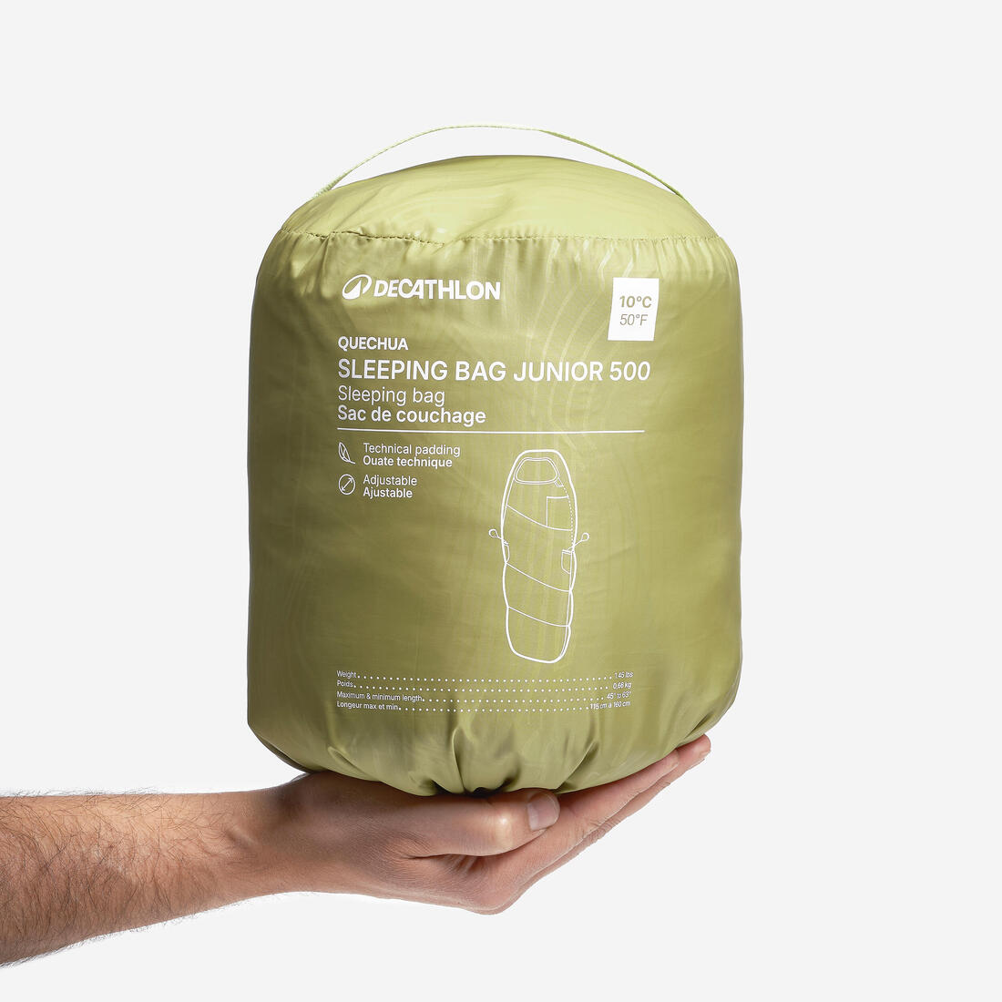 QUECHUA (ケシュア) キャンプ キッズ 寝袋 軽量 コンパクト 10°C