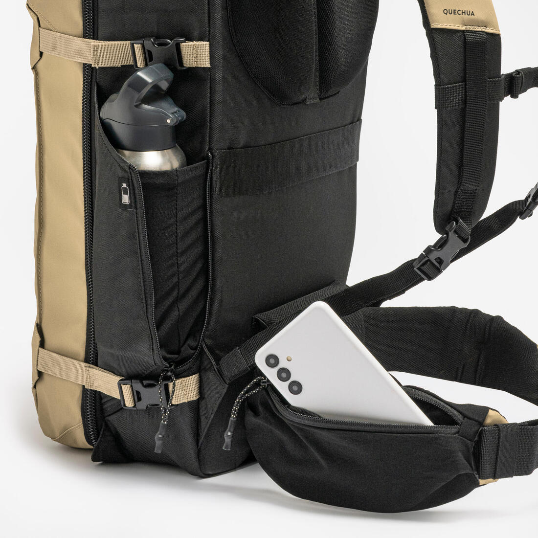 FORCLAZ (フォルクラ) トレッキング ハイキングバックパック スーツケース式開閉 Travel 500 Organiser 30L