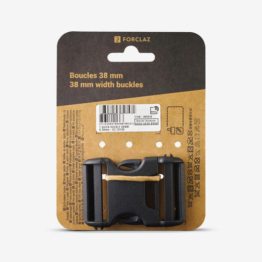 FORCLAZ (フォルクラ) 登山・トレッキング バックパック用バックル 交換用パーツ 幅38mmのストラップ用 ダブルピンロック