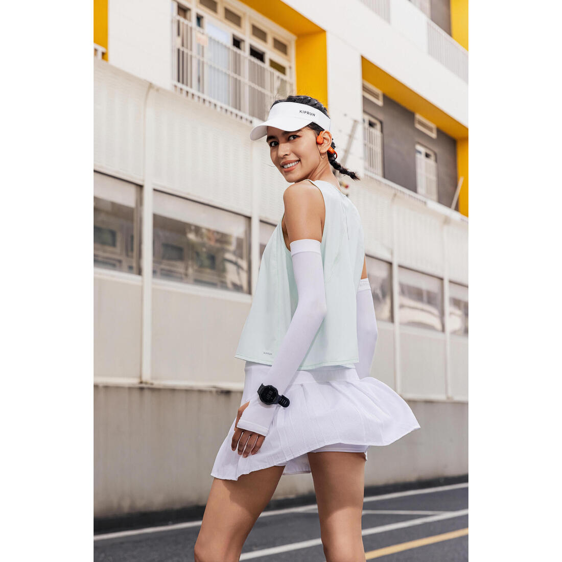 KIPRUN (キプラン) ランニング レディース ショートタンクトップ 透湿性 Run 500 Dry