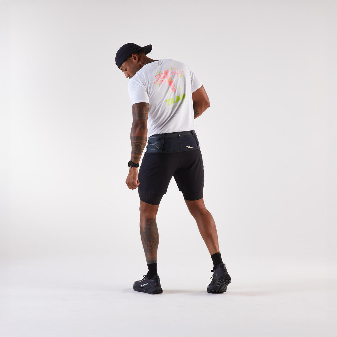 EVADICT (エバディクト) トレイルランニング ハイドレーションベルト ポールホルダー 防水 スマートフォンポケット付き