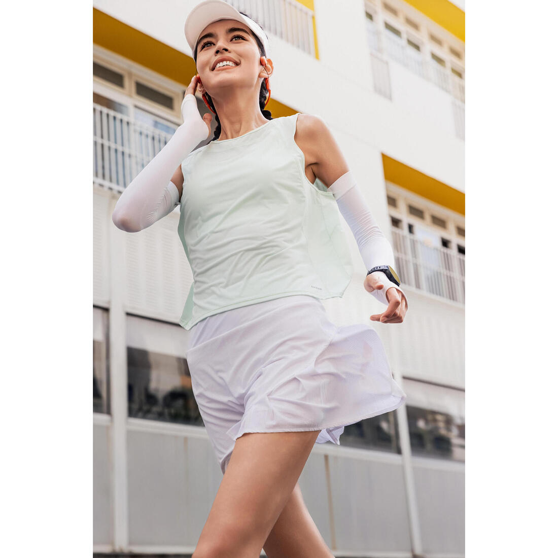 KIPRUN (キプラン) ランニング レディース ショートタンクトップ 透湿性 Run 500 Dry